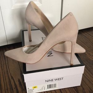Nine West Natural Suede Heels